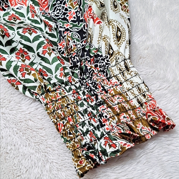 Zara~ Paisley Silk Mini Dress - Picture 9 of 10